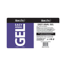 Adam & Eve Easy Anal Gel with Lidocaine 1 Oz product label showing desensitizing gel for comfortable anal play.