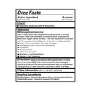 Drug facts for Adam & Eve Easy Anal Gel with Lidocaine 1 Oz, detailing active ingredient and usage instructions.