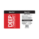 Adam & Eve Deep Throat Desensitizing Spray Strawberry label showing product details and ingredients.