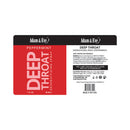 Adam & Eve Deep Throat Desensitizing Spray Peppermint product label with minty fresh formula.