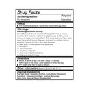 Adam & Eve Deep Throat Desensitizing Spray Peppermint drug facts and usage instructions label.