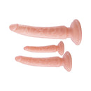 Nasstoys Trio Supreme Silicone Dildo Training Kit Beige three-piece set of dildos in graduating sizes for comfortable exploration.