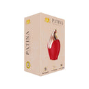 The Pleasure Company Patina Vibrating Rose Necklace packaging featuring elegant design and Rechargeable features.