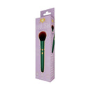 The Pleasure Company Brush Vibrating Bullet Green packaging with elegant design and soft bristles.
