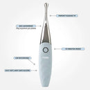 Vush Essentials Wand Tip Vibrator features a pinpoint pleasure tip, 10 vibration modes, and is USB rechargeable.