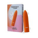 Vush Essentials Bullet Vibrator in orange packaging showcasing powerful vibrations and compact design.