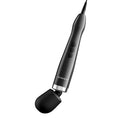 Doxy Die Cast Max Plug-in Wand Massager Black side view with control buttons