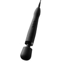Doxy Original Massager Wand Black showcasing its sleek design and user-friendly controls for powerful massage.