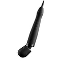 Doxy Original Massager Wand Black design with buttons and cord for deep, satisfying vibrations.