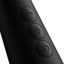 Close-up of control buttons on Doxy Original Massager Wand Black for easy power adjustment.