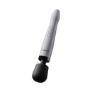 Doxy Die Cast Max Cordless Wand Massager White with power buttons and a black head.