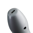 Close-up of the Doxy Die Cast Max Cordless Wand Massager White showing charging port and sleek design.