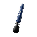 Doxy Die Cast Compact Cordless Wand Vibrator Blue with ergonomic design and intuitive controls.