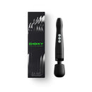 Doxy Die Cast Compact Cordless Wand Massager Black with sleek design and packaging for enhanced performance and convenience.
