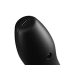 Doxy Die Cast Compact Cordless Wand Massager Black charging port close-up detail.