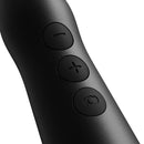 Close-up of buttons on the Doxy Go Travel-sized Wand Massager Black for easy control and settings.