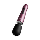 Doxy Go Travel-sized Wand Massager Pink showing a sleek design and ergonomic controls for travel convenience.