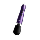 Doxy Go Travel-sized Wand Massager Purple in sleek design with controls, perfect for travel and discreet use.