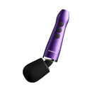 Doxy Go Travel-sized Wand Massager Purple featuring a compact design and anodized aluminum finish for portable convenience.