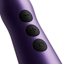Doxy Go Travel-sized Wand Massager Purple control buttons for easy adjustment and convenience.