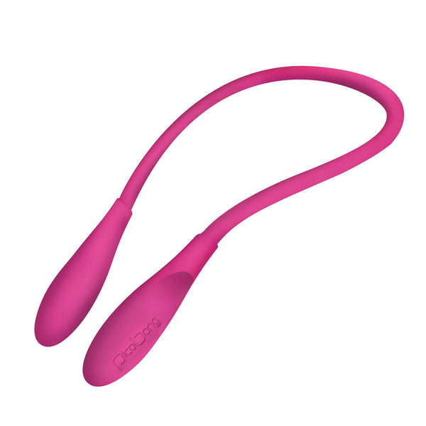 PicoBong Transformer Two Ended Vibrator Cerise, a flexible double-ended vibrator in vibrant cerise.