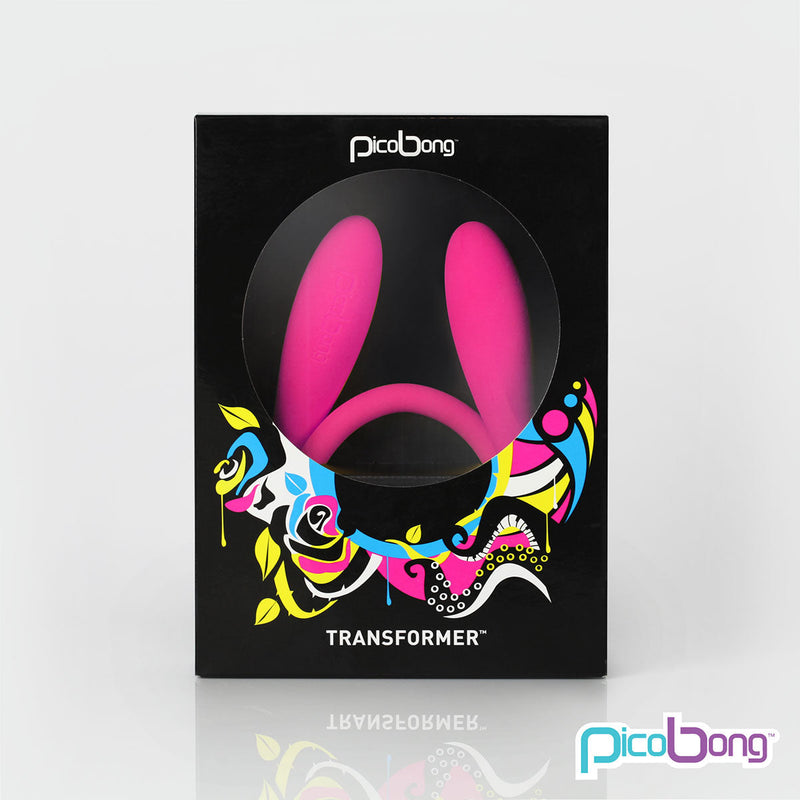 PicoBong Transformer Two Ended Vibrator Cerise packaging, featuring vibrant colors and sleek design.