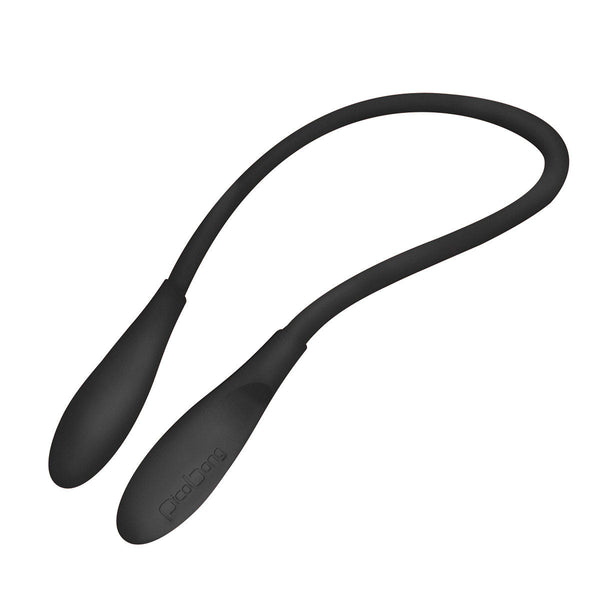 PicoBong Transformer Two Ended Vibrator Black showcasing its flexible design and double-ended shape.