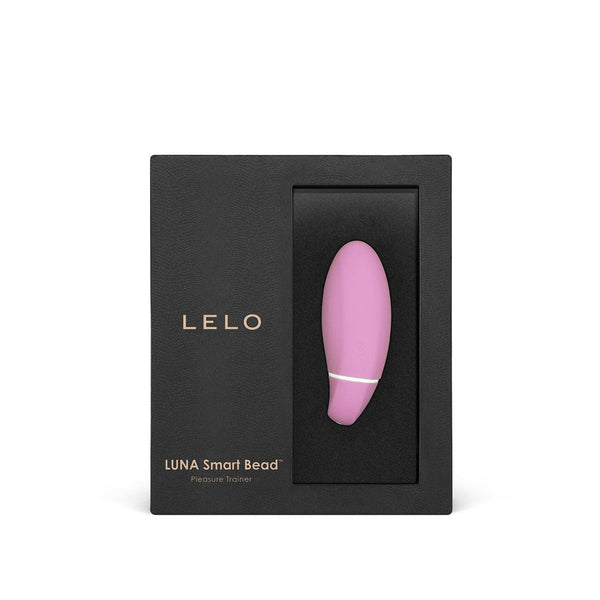 LELO Smart Bead Pink Pleasure Trainer in elegant packaging showing its sleek design and color.