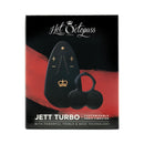 Hot Octopuss Jett Turbo Frenulum Vibrator Black box packaging showcasing the customisable penis vibrator.