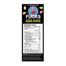 Little Genie Last Fuck Ring Pop 30-Piece Display nutrition facts label showing calories and ingredients.