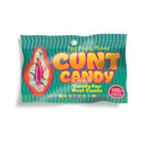 Little Genie Cunt Candy 3 Oz Bag featuring tart fruity flavored vagina-shaped candies for adult parties and gatherings.
