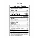 Nutrition facts for Little Genie Cunt Candy 3 Oz Bag, showing calories and serving information.