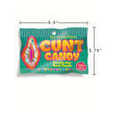 Little Genie Cunt Candy 3 Oz Bag featuring colorful vagina-shaped candies for adult parties.