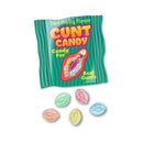 Little Genie Cunt Candy 5 Piece Bag 100 Piece Display featuring tart fruity vagina-shaped candies.