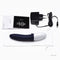 LELO BILLY 2 Prostate Massager Deep Blue with charger, instructional manuals, and storage pouch.
