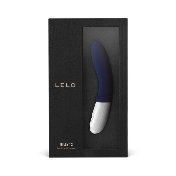 LELO BILLY 2 Prostate Massager Deep Blue in elegant packaging, designed for male pleasure and comfort.