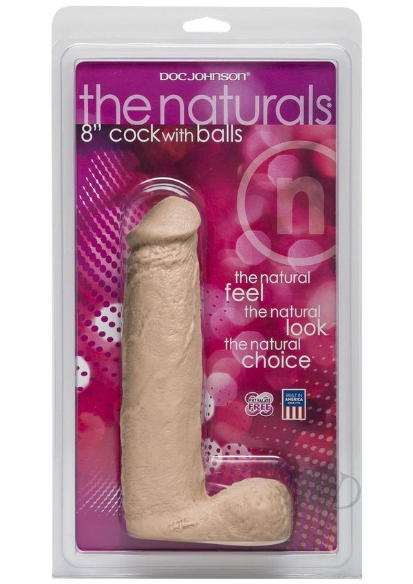 Natural Cock W/balls 8-0