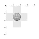 Pastease Everyday Reusable Liquid Red Cross Nipple Pasties design featured on a silver quarter in the shape of a cross