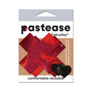 Pastease Everyday Reusable Liquid Red Cross Nipple Pasties pack featuring bold red cross design for stylish coverage.