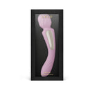Lelo Switch Double-sided Wand Vibrator Soft Pink displayed in elegant packaging