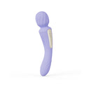 Lelo Switch Double-sided Wand Vibrator Lilac showcasing its ergonomic design and soft lilac finish.