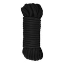 Adam & Eve Bondage Rope 30 Feet Black, soft polyester rope for restraint play.