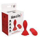 Adam & Eve The Rosebud Remote Control Vibrator Plug with packaging and product displayed.