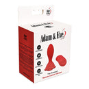 Adam & Eve The Rosebud Remote Control Vibrator Plug packaging showcasing a floral design and remote control features.