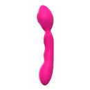 Adam & Eve Rumble-flex Grinder Wand Dual-ended Stimulator in vibrant pink color, showcasing its dual-ended design.