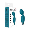 Adam & Eve Dew Drop Petite Wand Massager in packaging, showcasing design and features for targeted stimulation.