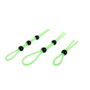 Adam & Eve Glo-Hard Adjustable Lasso Cock Ring Set featuring three adjustable silicone lassos for a personalized fit.
