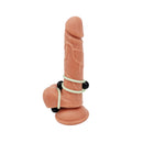 Adam & Eve Glo-Hard Adjustable Lasso Cock Ring Set displayed with silicone lassos for a secure fit.