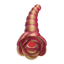 Adam & Eve Beaded Rose Blossom Silicone Anal Vibrator with a flared, rose-shaped base and colorful bead design.