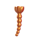 Adam & Eve Beaded Rose Blossom Silicone Anal Vibrator showcasing a beaded shaft and flared floral base design.